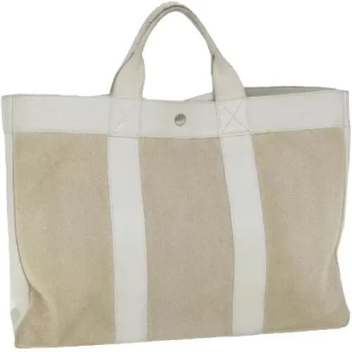 Pre-owned Tote Bags, female, , Size: ONE SIZE Pre-owned Canvas handbags - Hermès Vintage - Modalova