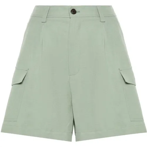 Hellgrüne Shorts Ss24 , Damen, Größe: W29 - Woolrich - Modalova