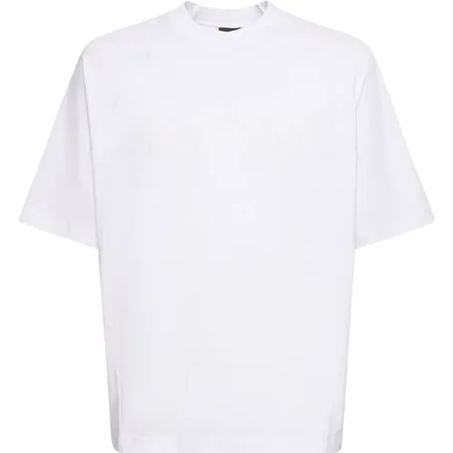 Weiße Typo T-shirt mit Logo , Herren, Größe: L - Jacquemus - Modalova