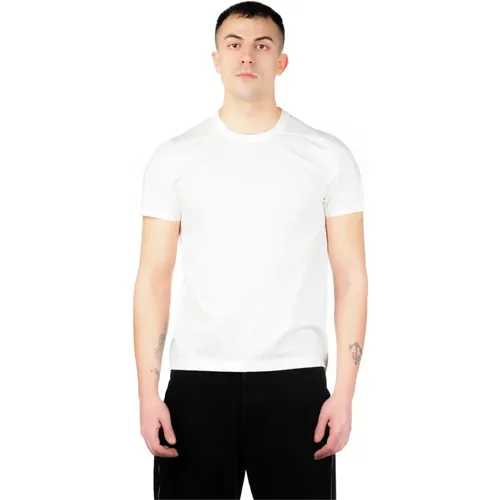 Weißes Baumwoll-Jersey T-Shirt - Rick Owens - Modalova