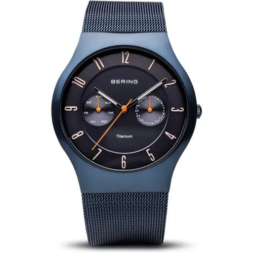 Titanium Milanese Quartz Watch , Herren, Größe: ONE Size - Bering - Modalova