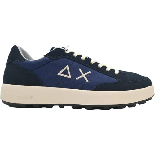 Genius Navy Sneakers , Herren, Größe: 40 EU - Sun68 - Modalova