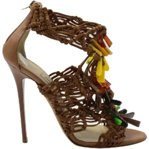 Pre-owned Leather heels , female, Sizes: 4 UK - Jimmy Choo Pre-owned - Modalova