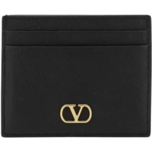 Wallets & Cardholders, female, , Size: ONE SIZE Rockstud Vlogo Card Holder - Valentino Garavani - Modalova