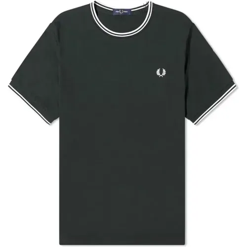 T-Shirts, male, , Size: XL Twin Tipped Tee Night - Fred Perry - Modalova