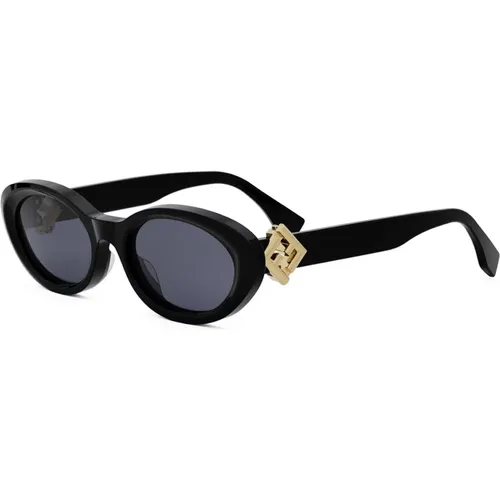 Stylish Sunglasses with Grey Lenses , unisex, Sizes: 53 MM - Fendi - Modalova