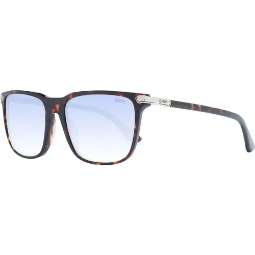 Sunglasses, unisex, , Size: ONE SIZE Men's Sunglasses with Blue Mirrored Lenses - BMW - Modalova