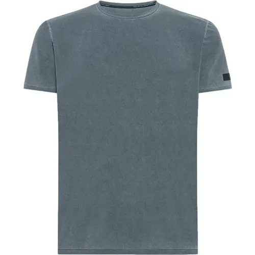 Blaues Techno Wash Piqué T-Shirt , Herren, Größe: M - RRD - Modalova