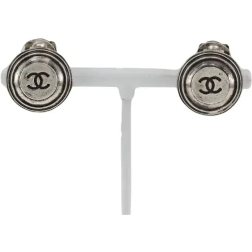 Pre-owned Jewellery, female, , Size: ONE SIZE Pre-owned Metal earrings - Chanel Vintage - Modalova