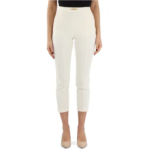 Bi-elastic Technical Fabric Trousers , female, Sizes: L, XS, S, M, XL - Elisabetta Franchi - Modalova