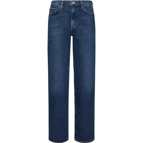 Classic High-Waist Denim Jeans , female, Sizes: W28, W25, W27, W26, W24 - Agolde - Modalova