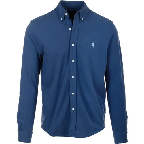 Blaue Hemden für Männer , Herren, Größe: L - Ralph Lauren - Modalova