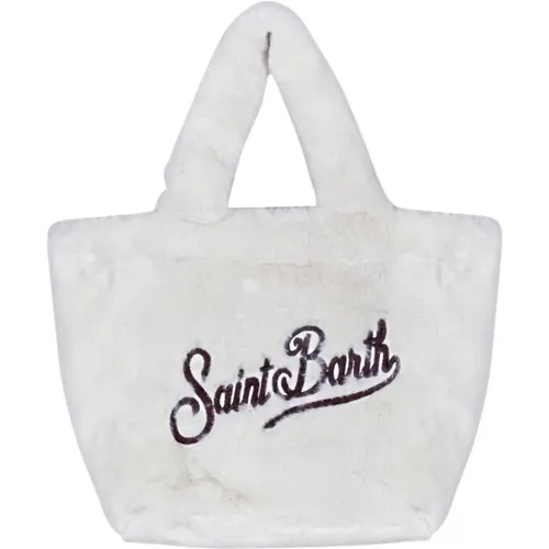 Soft faux fur medium handbag , female, Sizes: ONE SIZE - MC2 Saint Barth - Modalova