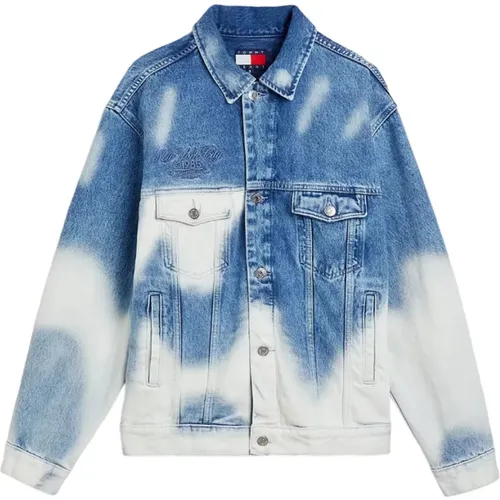 Shaded Denim Jacket , female, Sizes: S, M - Tommy Jeans - Modalova