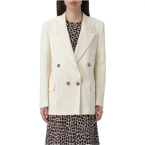 Doppelreihiger Ivory Blazer , Damen, Größe: S - MSGM - Modalova