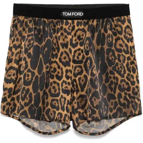 Bottoms, male, , Size: XL Animalier Elasticated Underwear - Tom Ford - Modalova