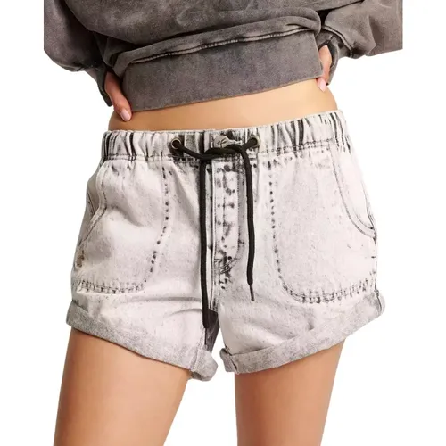 Graue Shorts mit elastischem Bund - One Teaspoon - Modalova