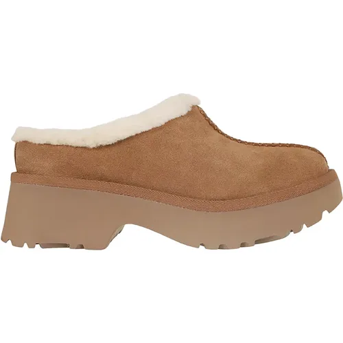 Gemütliche Clog-Höhen Slip-Ons , Damen, Größe: 39 EU - Ugg - Modalova