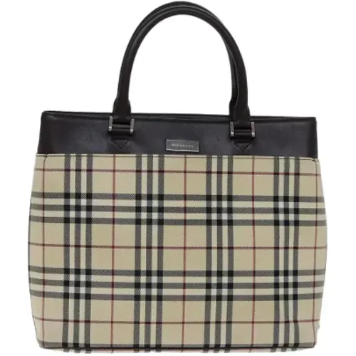 Pre-owned Tote Bags, female, , Size: ONE SIZE Pre-owned Canvas handbags - Burberry Vintage - Modalova