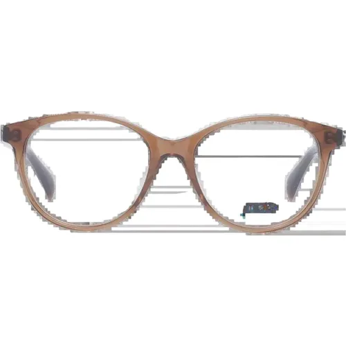 Braune Runde Optische Brillen , Damen, Größe: ONE Size - Maje - Modalova