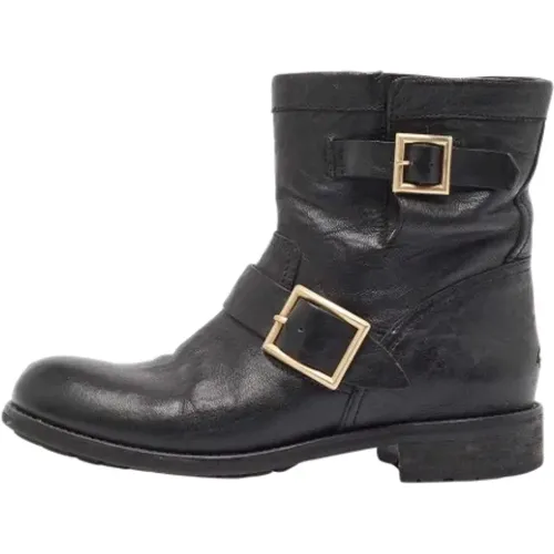 Pre-owned Leder boots - Jimmy Choo Pre-owned - Modalova