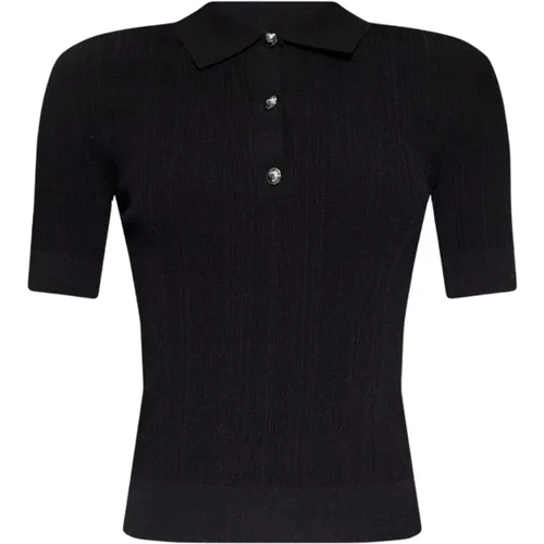 Ribbed polo shirt , female, Sizes: L, XL - Michael Kors - Modalova