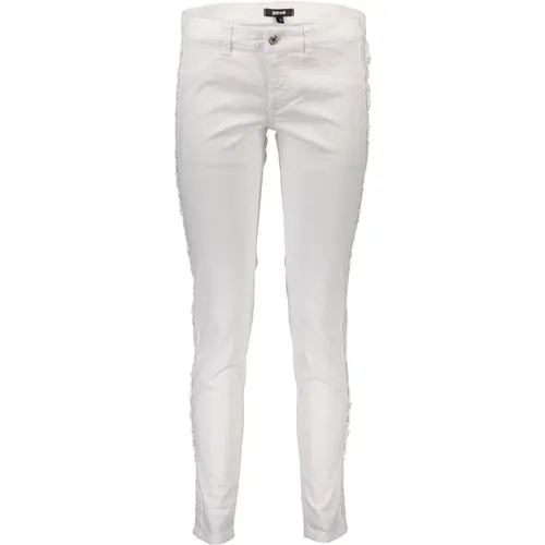 Weiße Damen Hose mit Details - Just Cavalli - Modalova