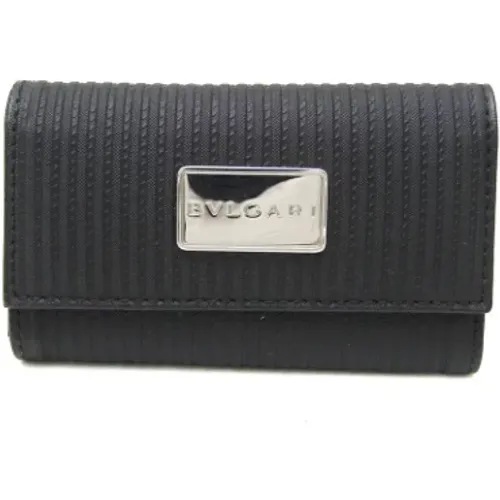 Pre-owned Wallets, female, , Size: ONE SIZE Pre-owned Leather key-holders - Bvlgari Vintage - Modalova