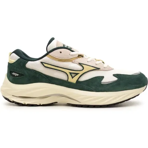 Sneakers, male, , Size: 7 1/2 US Low-Top Sneakers Rider B 01 Green - Mizuno - Modalova