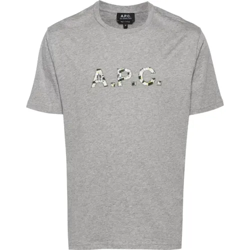 Grey T-Shirts Polos for Men , male, Sizes: L - A.p.c. - Modalova