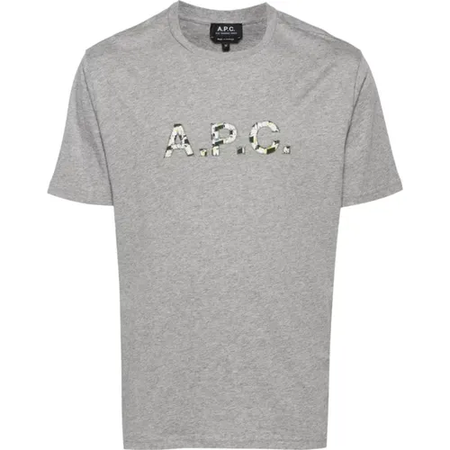 Grey T-Shirts Polos for Men , male, Sizes: S, L, XL, M - A.p.c. - Modalova