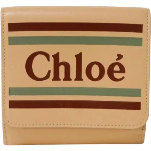 Pre-owned Wallets, female, , Size: ONE SIZE Pre-owned Leather wallets - Chloé Pre-owned - Modalova