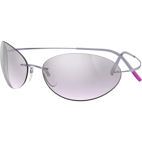 Silver/Violet Sunglasses TMA Must 8714 , unisex, Sizes: ONE SIZE - Silhouette - Modalova