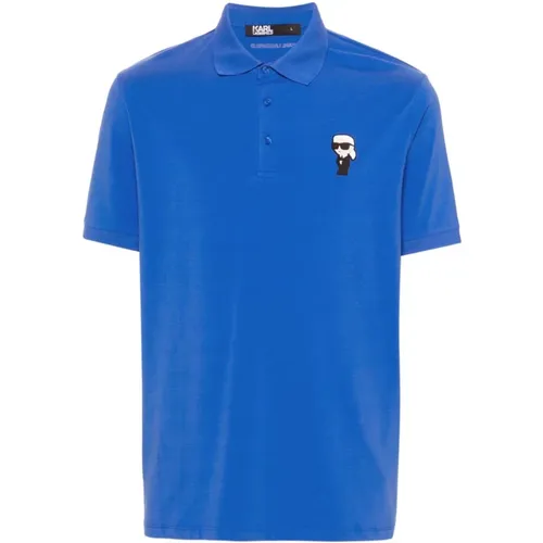 Polo Shirt Jersey Logo , male, Sizes: L, M - Karl Lagerfeld - Modalova