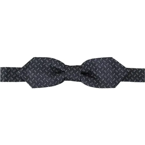 Bowties, male, , Size: ONE SIZE Elegant Polka Dot Silk Bow Tie - Dolce & Gabbana - Modalova