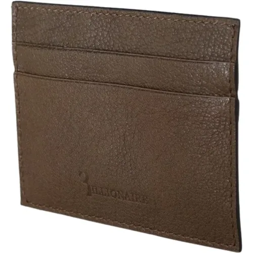 Elegant Leather Wallet in Turtledove , unisex, Sizes: ONE SIZE - Billionaire - Modalova