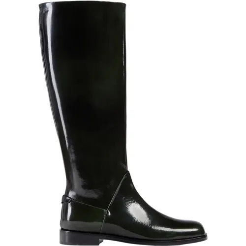 Handcrafted Knee Boot - Italian Made, Calf Leather , female, Sizes: 7 UK, 8 UK, 2 UK, 4 UK, 5 UK, 6 UK, 3 UK - Dear Frances - Modalova