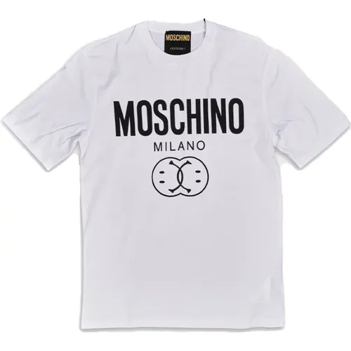 T-Shirt Stylish Comfortable Upgrade Look , male, Sizes: M, L - Moschino - Modalova