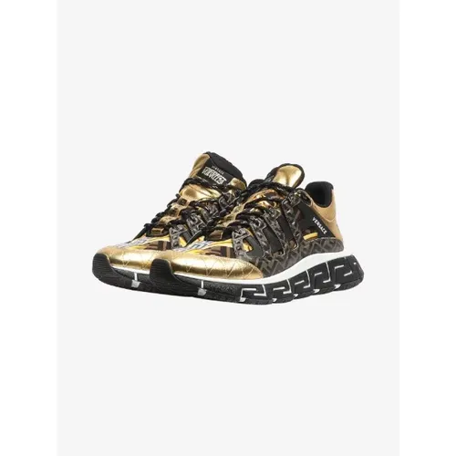 Pre-owned Leder sneakers - Versace Pre-owned - Modalova