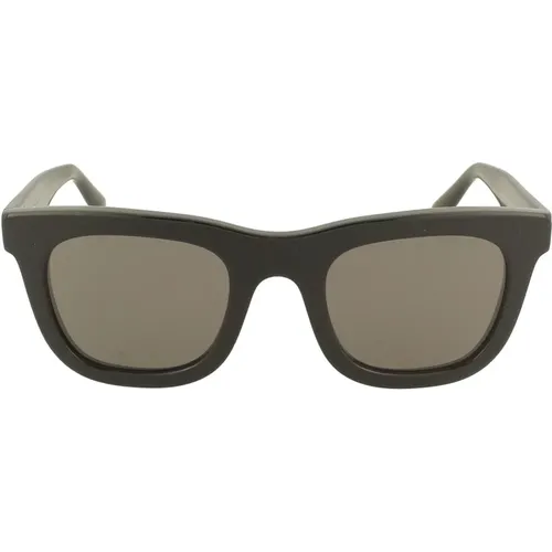 Rechteckige Herrensonnenbrille mit ikonischem Detail - Giorgio Armani - Modalova