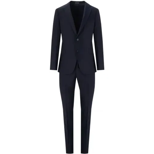 Single Breasted Suits, male, , Size: M - Emporio Armani - Modalova