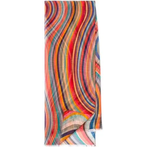 Scarves, female, , Size: ONE SIZE Swirl Scarf - PS By Paul Smith - Modalova