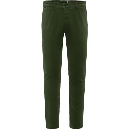 Chinos, male, , Size: W33 Stretch Cotton Chino Trousers - BomBoogie - Modalova