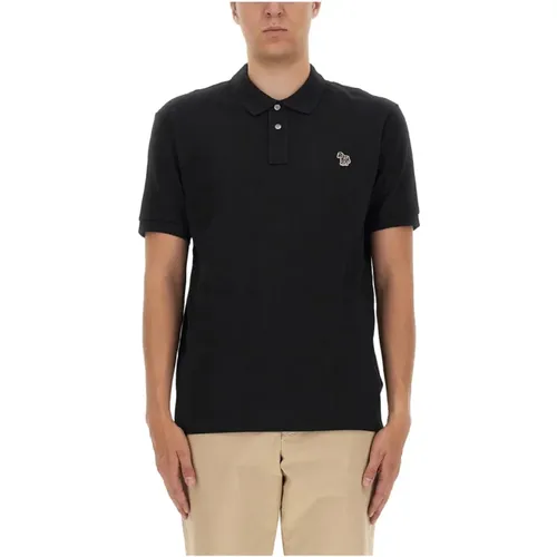 Polo Shirt mit Zebra Patch, Regular Fit , Herren, Größe: M - PS By Paul Smith - Modalova