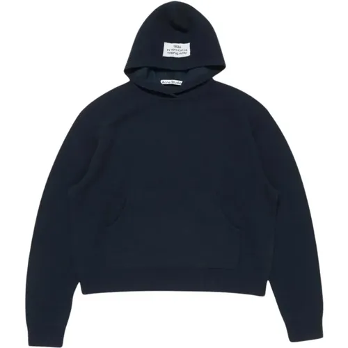 Hoodies, male, , Size: L Cashmere Hooded Sweater - Acne Studios - Modalova