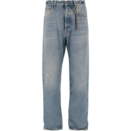 Straight Jeans, male, , Size: W30 Classic Cotton Denim Jeans - Darkpark - Modalova