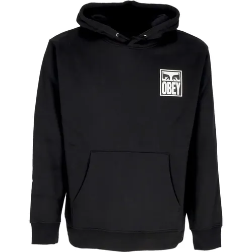 Hoodies, male, , Size: M Eyes Icon Hoodie Premium Fleece - Obey - Modalova