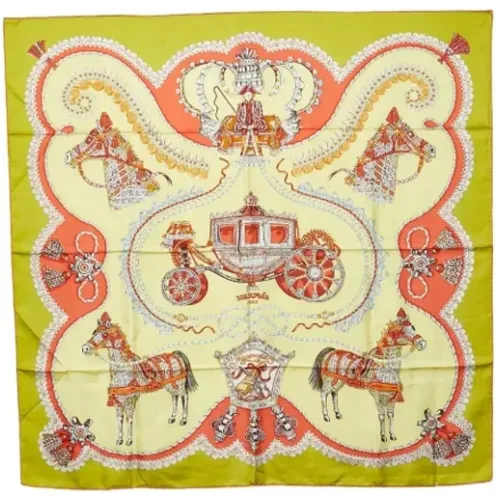 Pre-owned Scarves, female, , Size: ONE SIZE Pre-owned Silk scarves - Hermès Vintage - Modalova