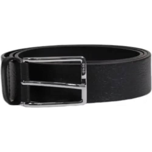 Belts, male, , Size: 95 CM Leather Belt Mens Collection - Hugo Boss - Modalova