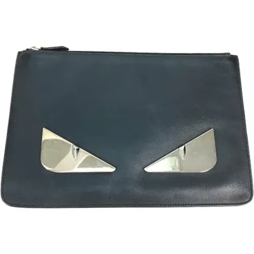 Pre-owned Clutches, male, , Size: ONE SIZE Pre-owned Leather fendi-bags - Fendi Vintage - Modalova